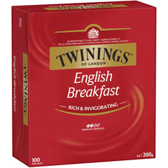 Twinings English Breakfast Tea Bags 100 Pack 200g