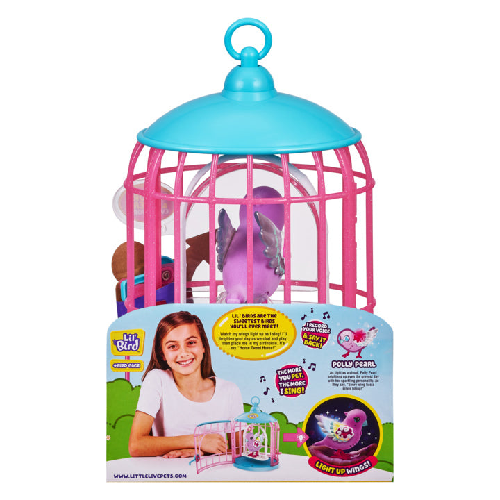 Little Live Pets - Lil' Bird & Bird Cage: Polly Pearl