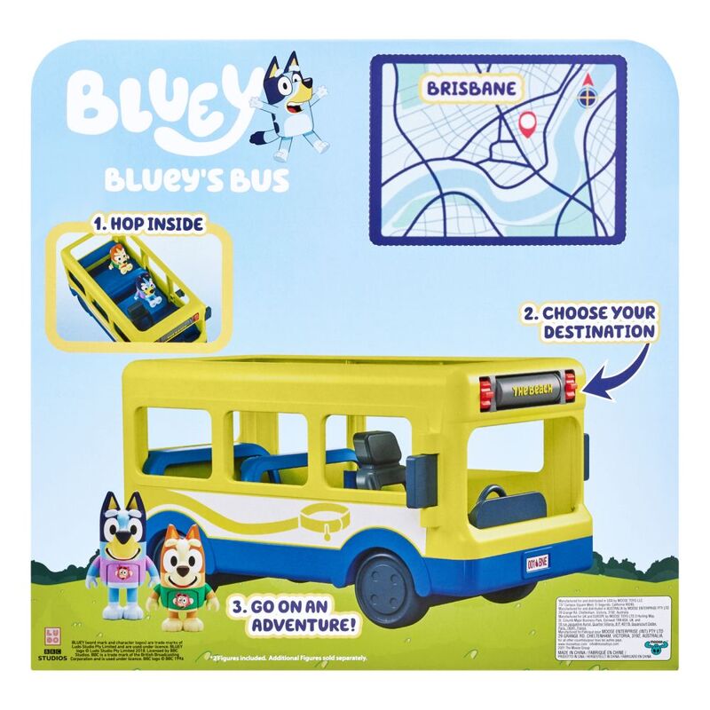 Bluey's Brisbane Adventure Bus Playset