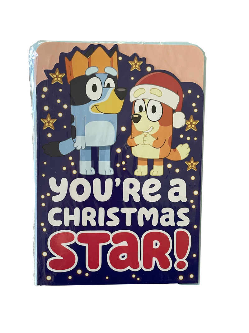 Bluey Christmas Cards - You're a Star!