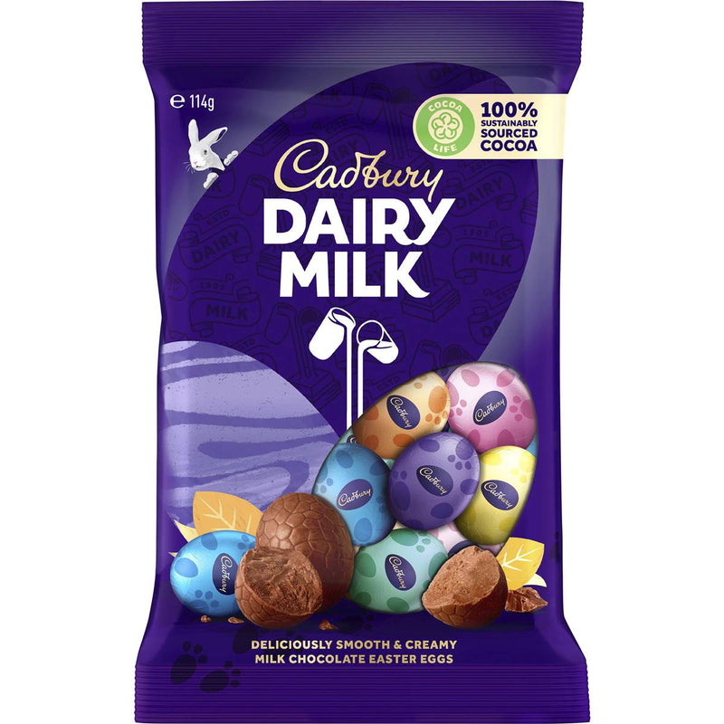 Cadbury Dairy Milk Easter Eggs Bag 114g