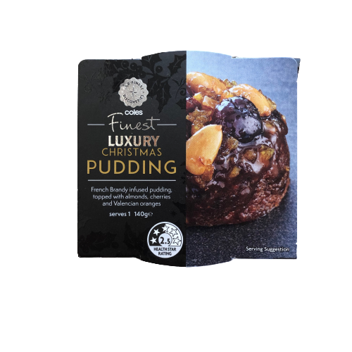 BB 3/24 | Coles Finest Luxury Christmas Pudding 140g
