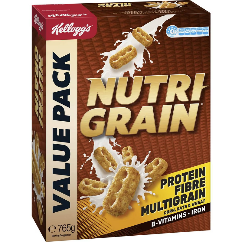 Kellogg's Nutri Grain Protein Breakfast Cereal 765g