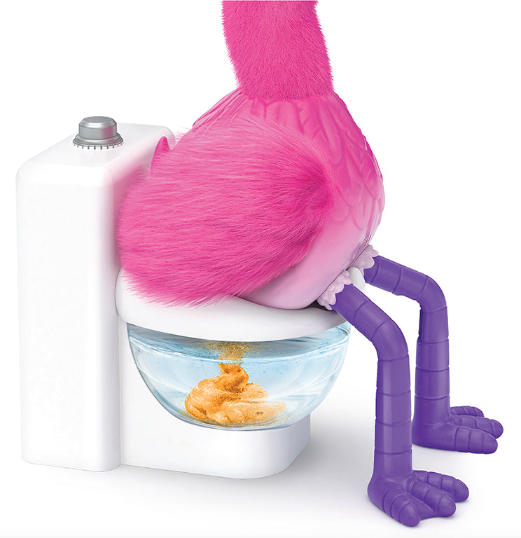 Little Live Pets Gotta Go Flamingo | Interactive Plush Toy that Eats, Sings, Dances, Poops and Talks. Ages 4+