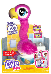 Little Live Pets Gotta Go Flamingo | Interactive Plush Toy that Eats, Sings, Dances, Poops and Talks. Ages 4+