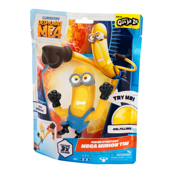 Despicable Me 4 Heroes of Goo Jit Zu, Super Gooey Mega Minion Tim, Stretches Up To 3x Its Size