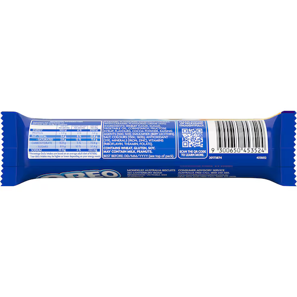 Oreo Biscuits Caramilk Double Stuff Cookies 131g