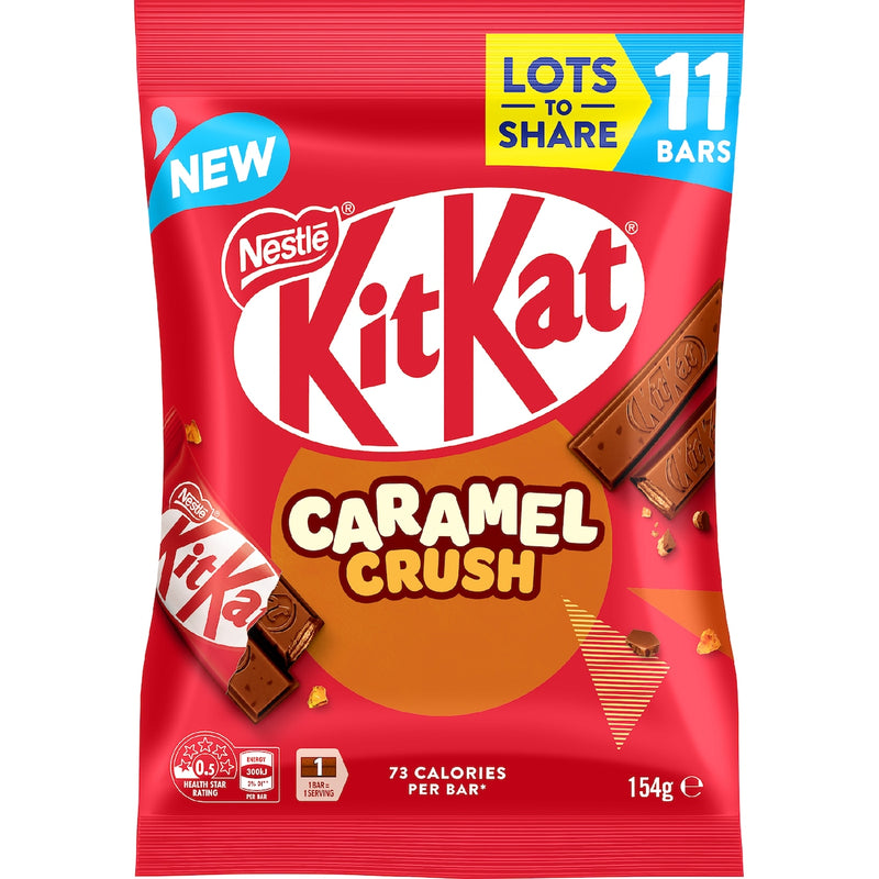 Nestle Kit Kat Caramel Crush Mini Chocolate Bars 11 Pack 154g