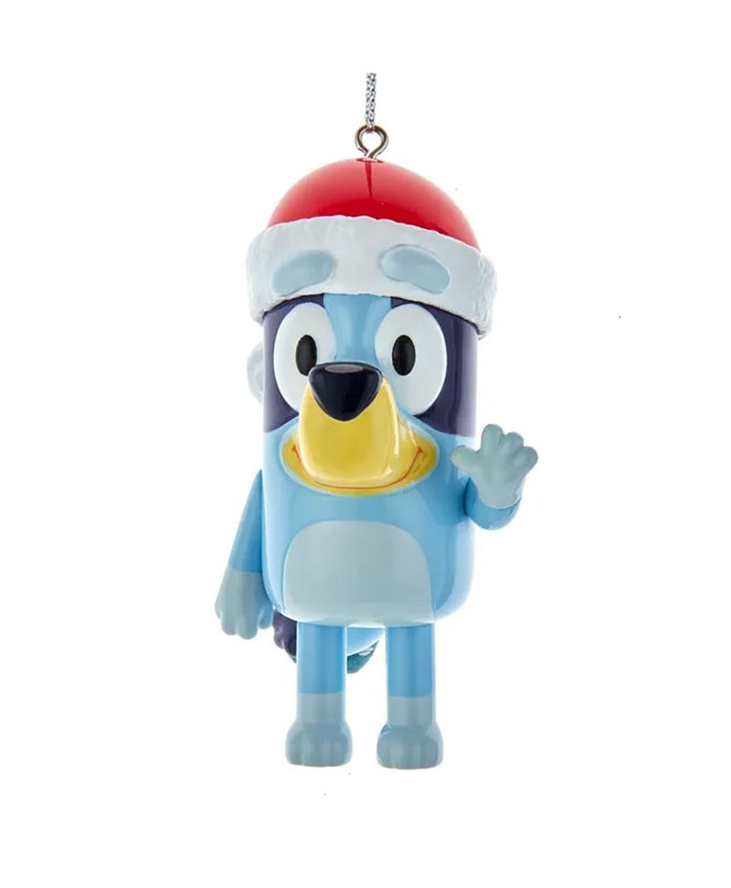 Bluey With Santa Hat Blow Mold Ornament