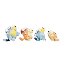Bluey, Bingo, Bandit and Chilli and Family Ornaments, 4-Piece Set
