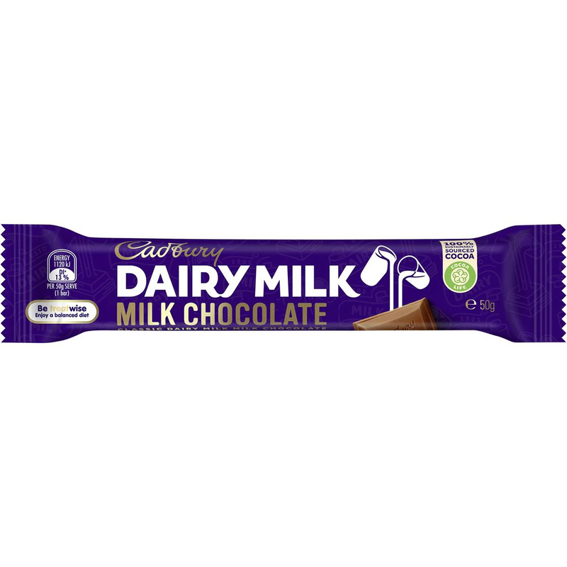 Cadbury Dairy Milk Chocolate Bar 50g