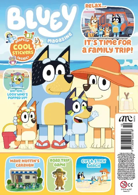 Bluey Magazine Issue 53: It's Time for A Family Trip with Holiday Playset