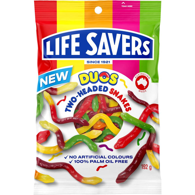 Lifesavers Duos Two-headed Snakes 192g
