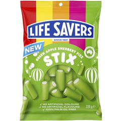 Lifesavers Stix Sherbert Fizz Green Apple 220g