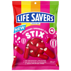 Lifesavers Stix Sherbert Fizz Raspberry 220g