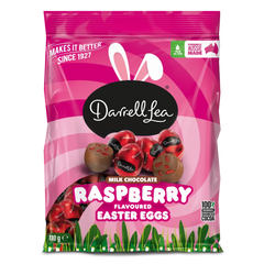 Darrell Lea Milk Chocolate Raspberry Flavoured Easter Eggs 110g