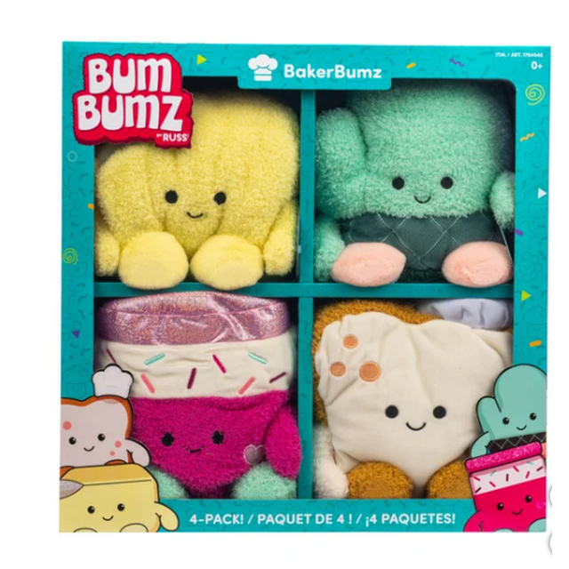 BumBumz BakerBumz Pack of 4 - 7.5" Plush