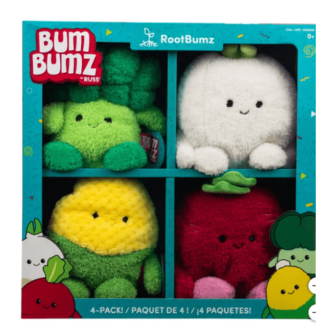 BumBumz RootBumz Pack of 4 - 7.5" Plush