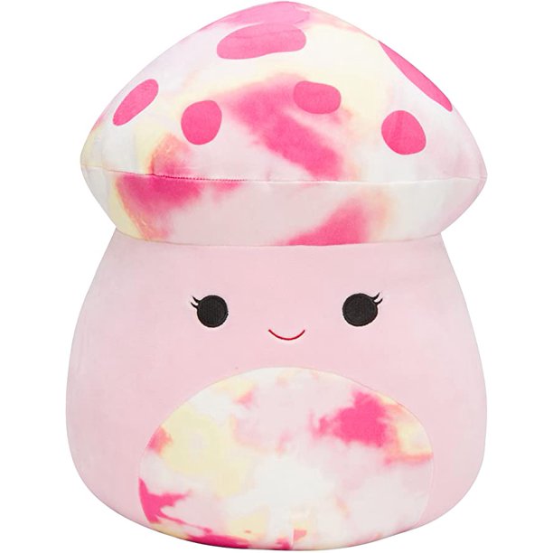 Official Kellytoy Squishmallow Rachel the Mushroom 14" Stuffed Plush for Kids