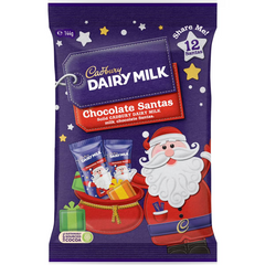 Cadbury Chocolate Santas (12 Pack) 144g