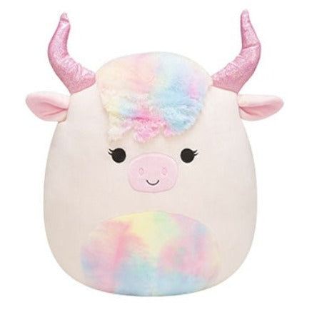 Official Kellytoy Squishmallows Rondah the Longhorn Highland Cow 14" Stuffed Plush for Kids